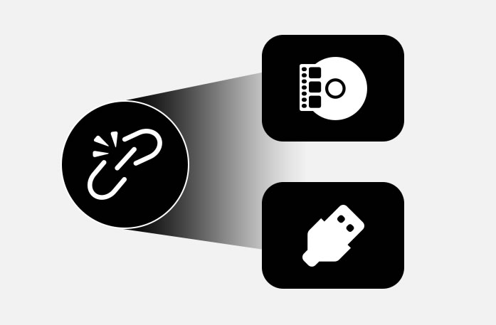 two ways to burn USB